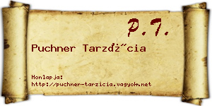 Puchner Tarzícia névjegykártya